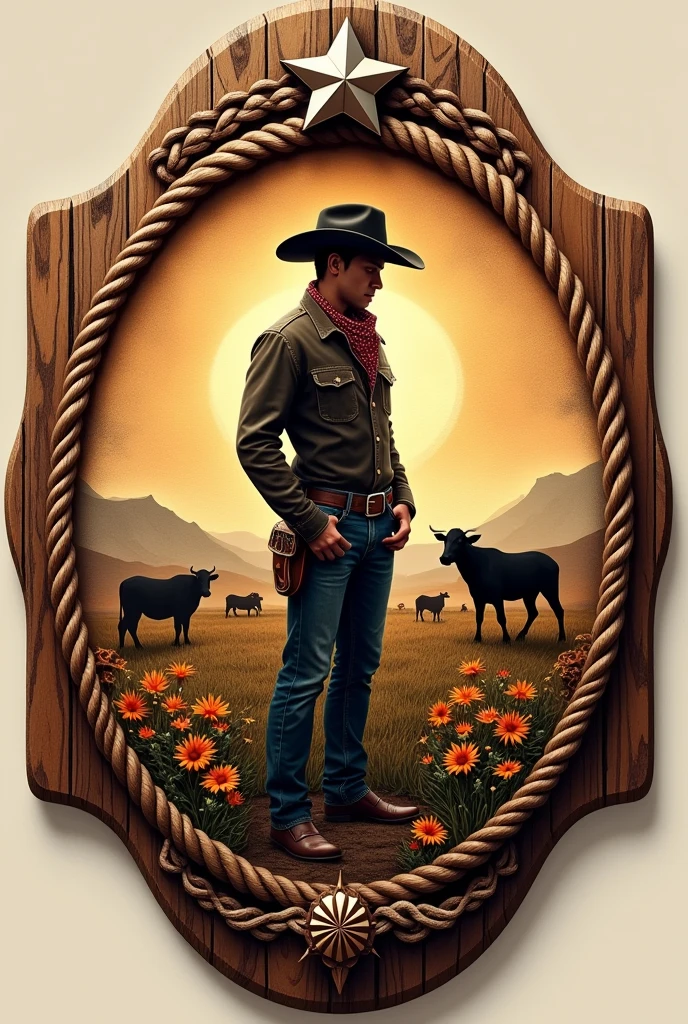 Ranch themed badge