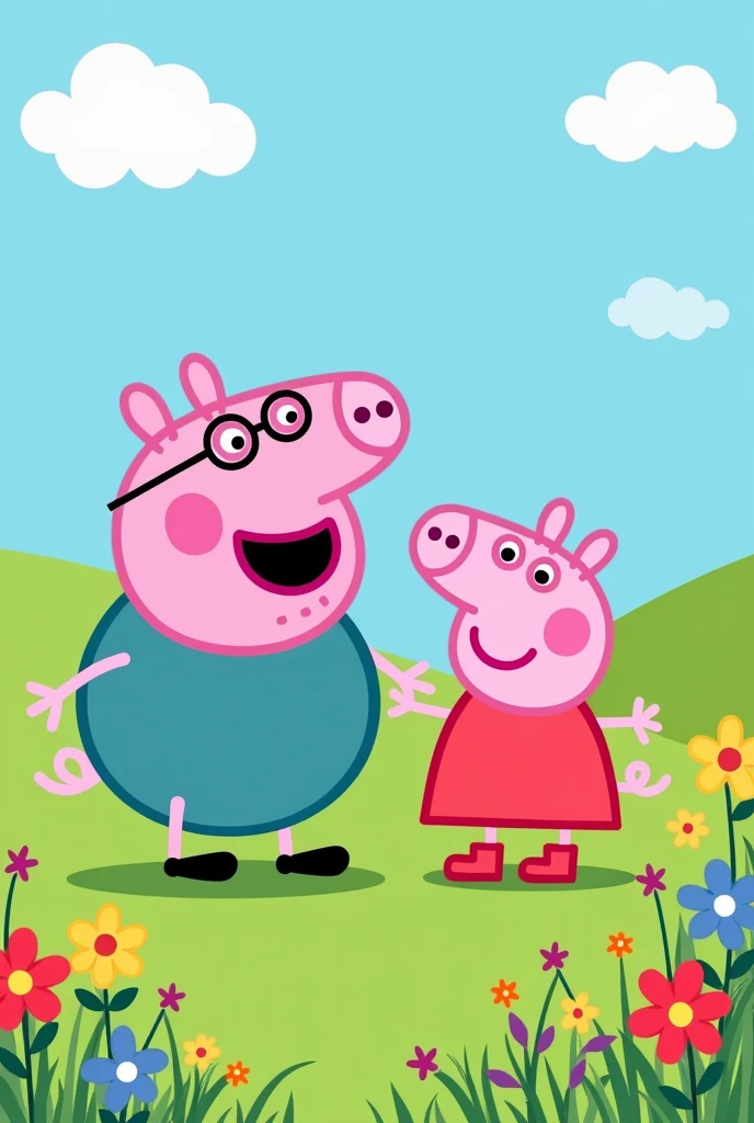 Papai pig e peppa pig png