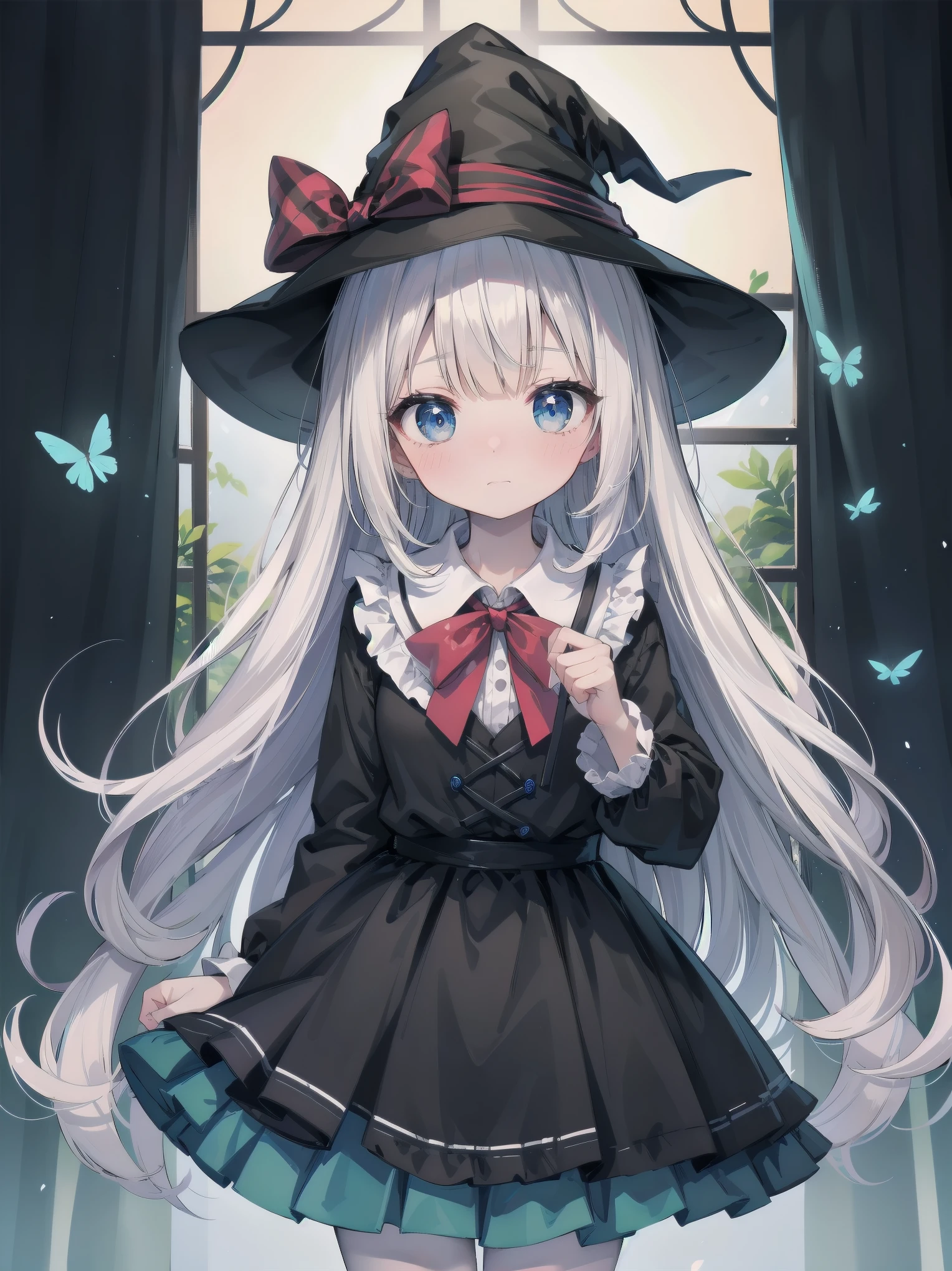 🎶, (🧙♀️), ✡, ✨(black hat), , Alice in Wonderland, Alone, very beautiful, cute, adorable, embarrassed, alone, blue eyes, white skin、look at viewer、looking up,kawaiitech, pastel colors, kawaii, cute colors,Alice in Wonderland, alone, very beautiful, cute, adorable, embarrassed, alone, blue eyes, white skin,skirtlift