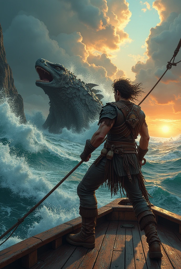 Sea Monster Hunter in battle
