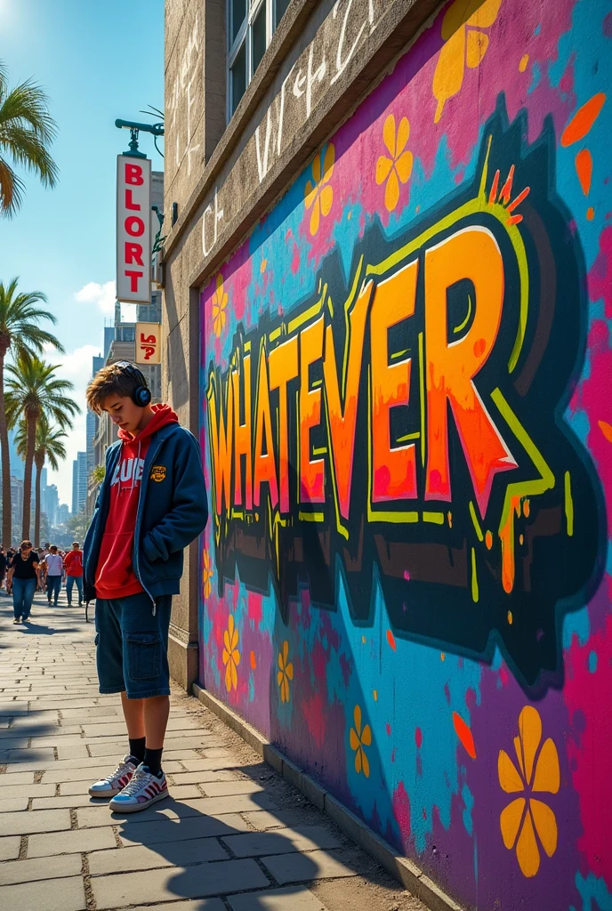 A sign that says "whatever"