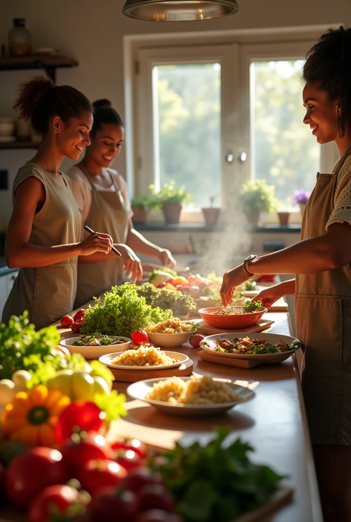 Consumers with dietary restrictions, such as specific intolerances or preferences. people at home eating personalized foods 


