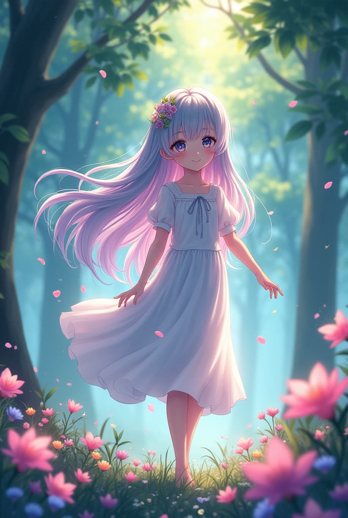 Anime girl without clothes 