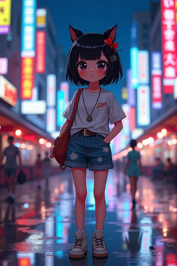 Manga Girl Black short hair