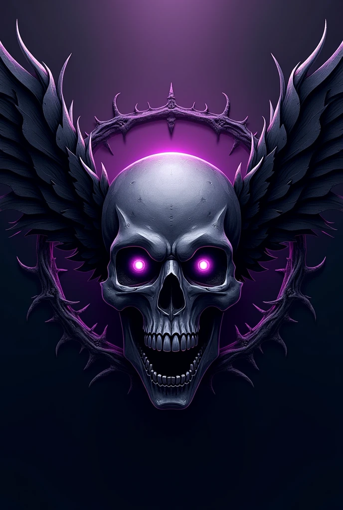 Crie uma logo roxa com o nome HELLS ANGELS