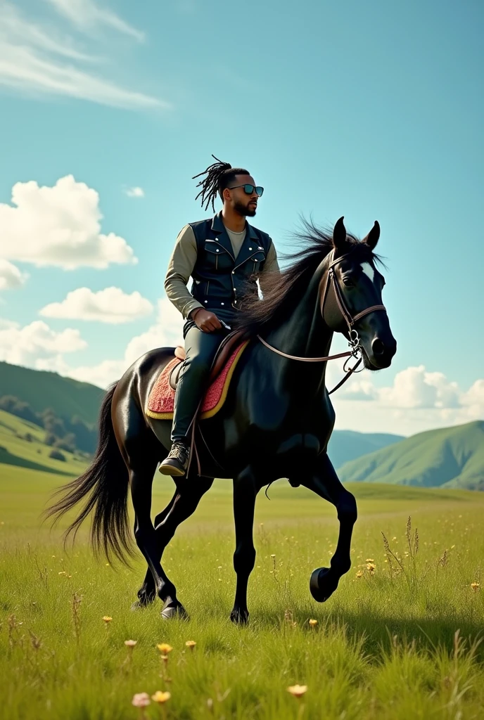 Kendrick lamar riding a horse