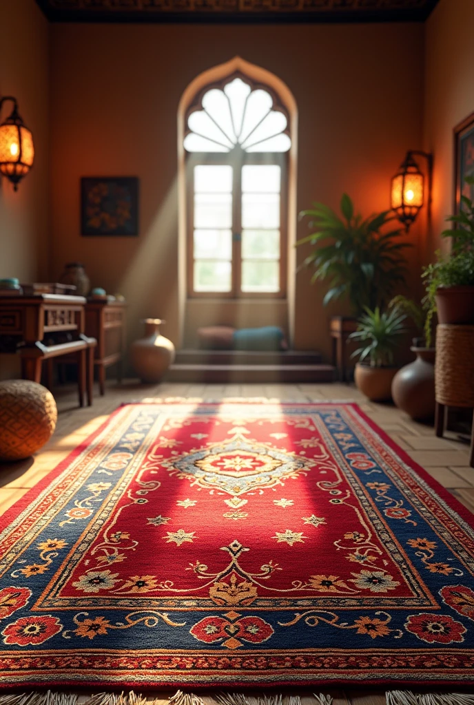 A carpet with an Iranian design