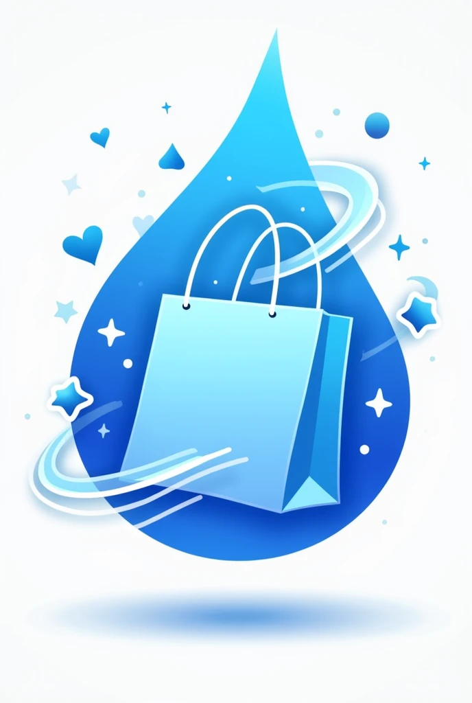 DropNShop logo for blue online store 