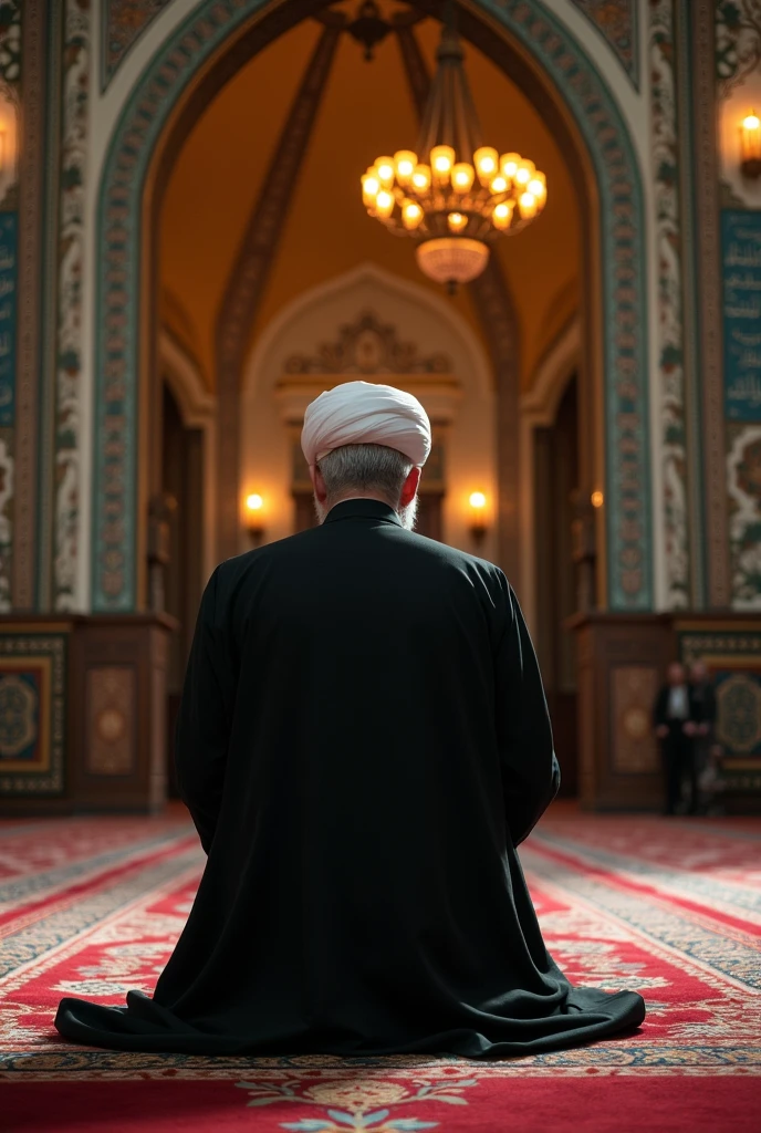 An Iranian Shia cleric praying 