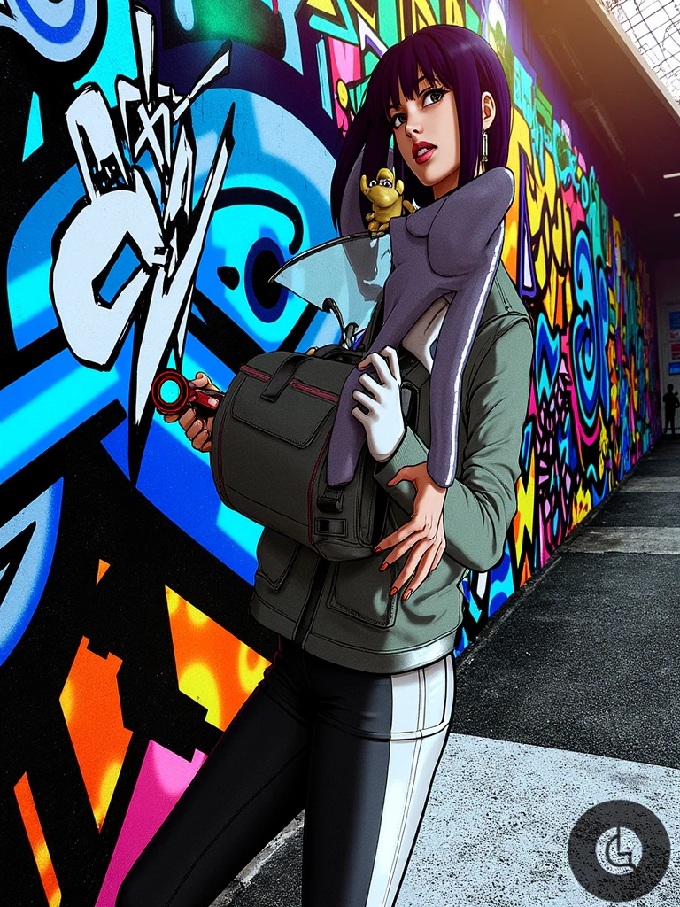 Anime girl version, cyber girl