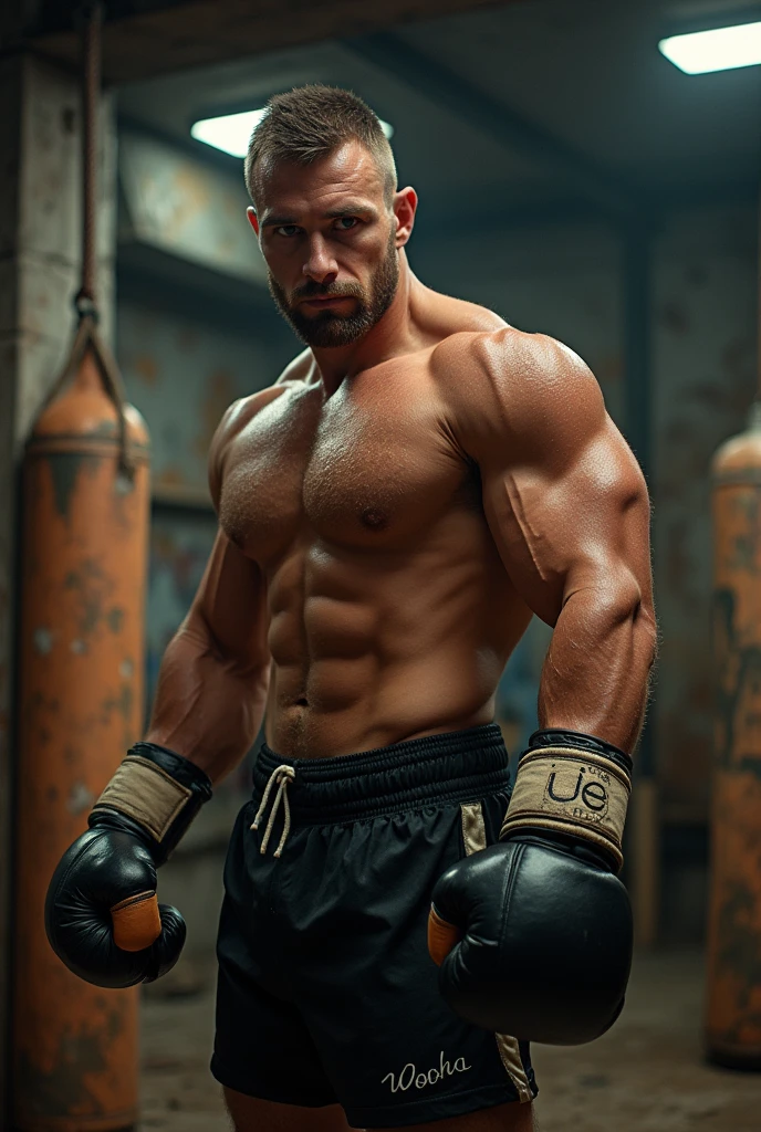 Male body for fighting drawing 