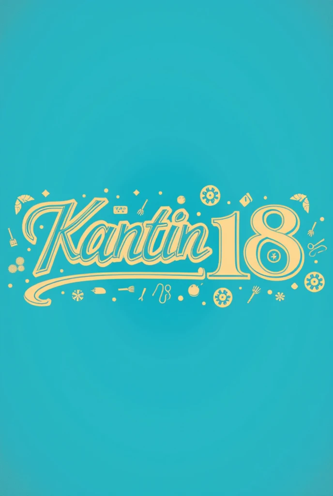 Create a logo design for me with the word 'kantin 18'