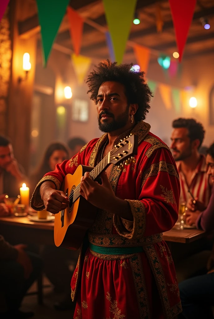 a bard with the face of the presenter Silvio Santos