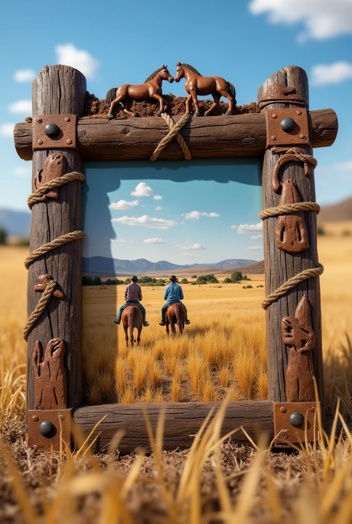 Ranch themed photo frame