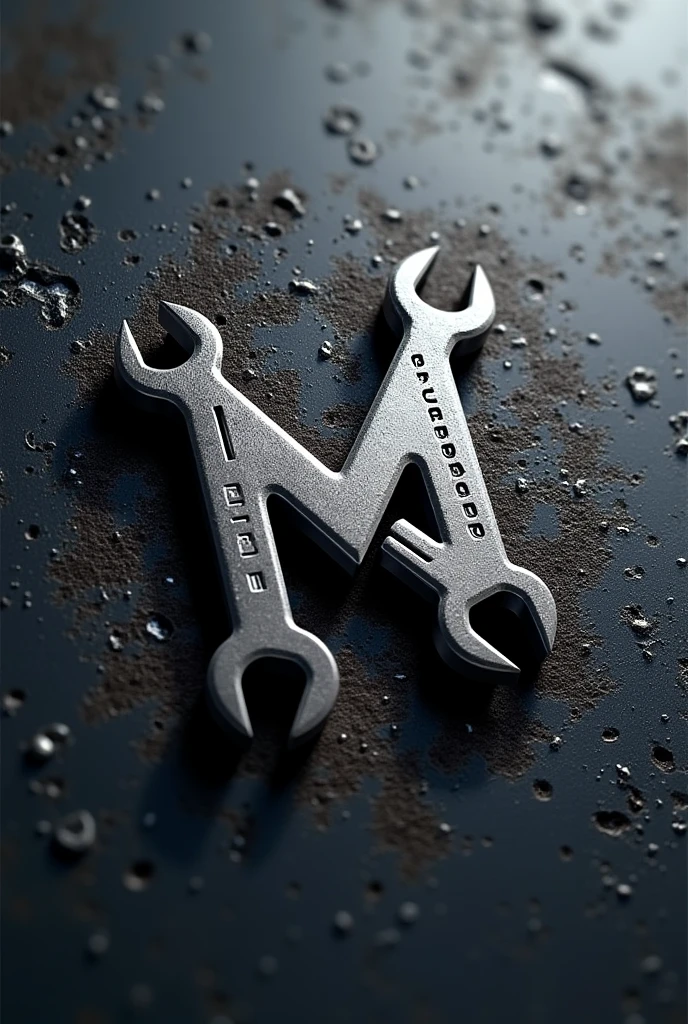 Create a logo with a simple font that says Miranda garage. Con una 🔧 y un 🪛 en su tipografia.