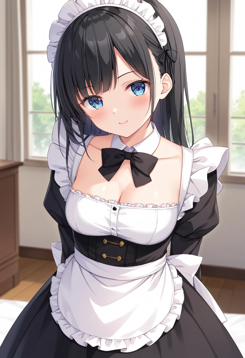 maid、Black Hair、Anime image quality