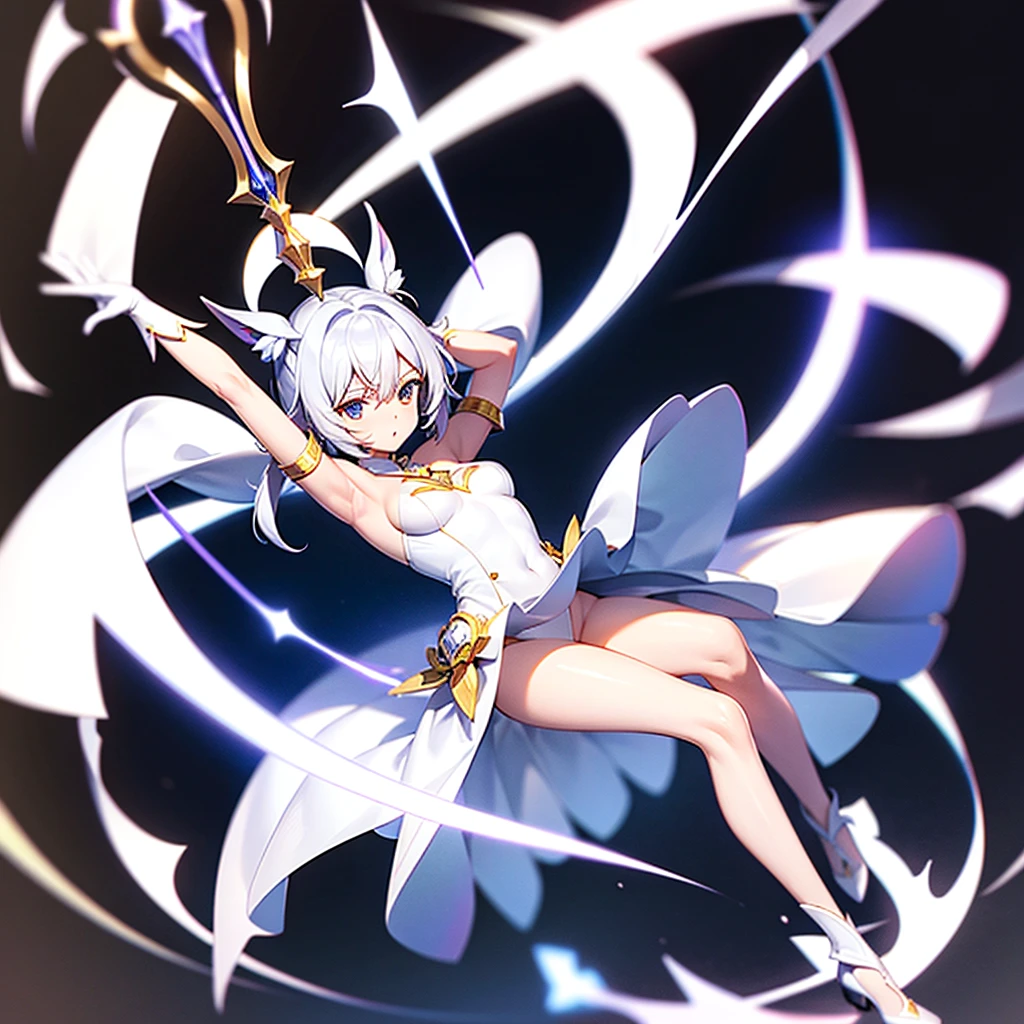 KAYANNA short white scepter full body 