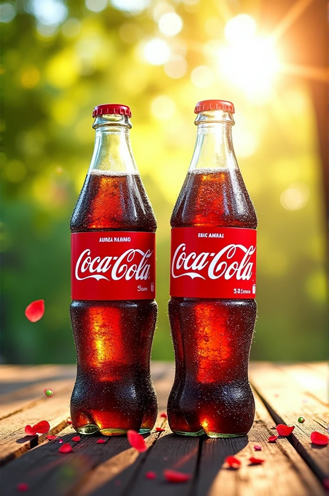 Make me an image that says 2 Coca-Colas of 2 liters for 3.50 special offer 