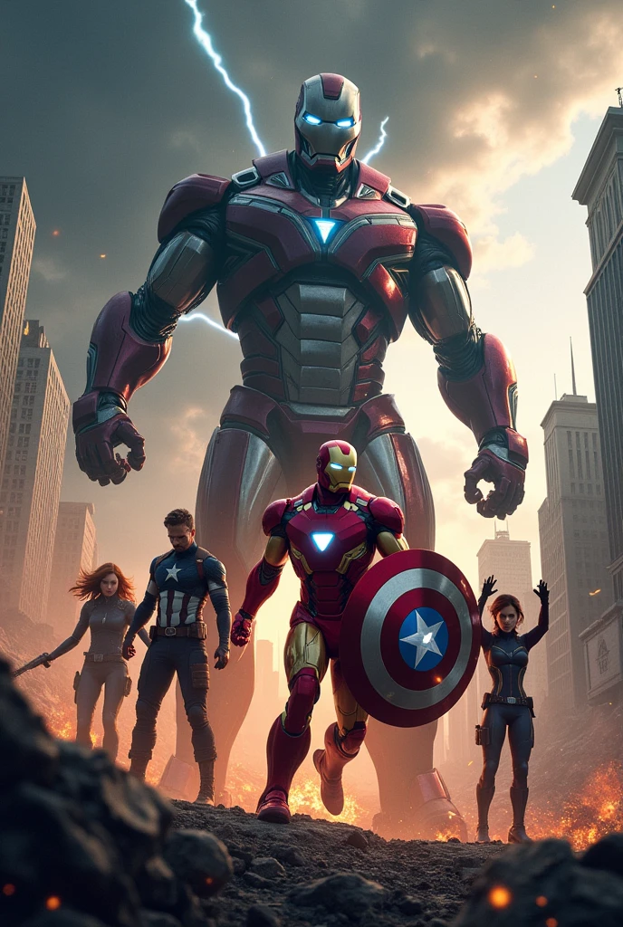 Create an image from the movie The Avengers Age of Ultron