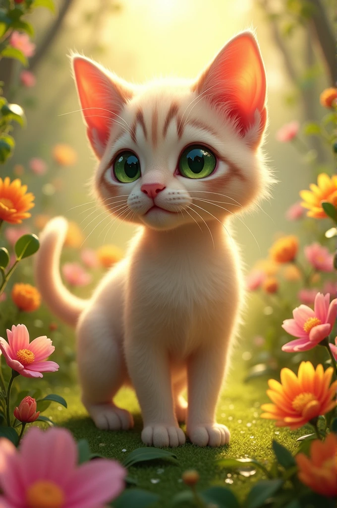 Naked cat girl