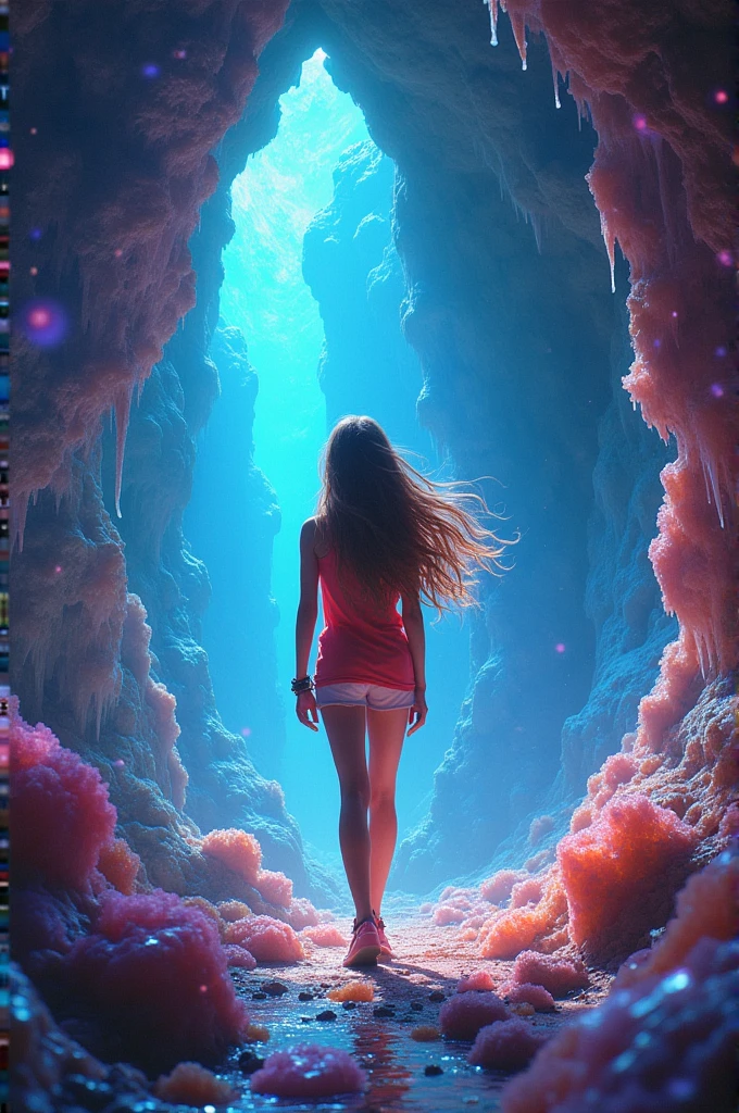 A second chance for a teenage girl in a bright cave