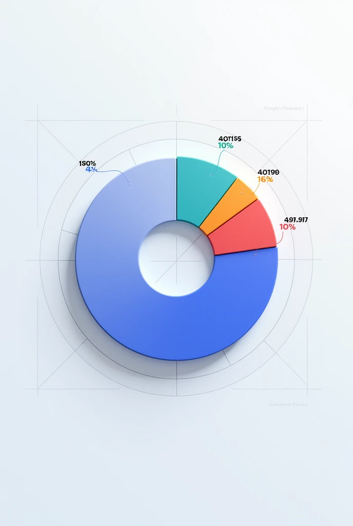 Create a pie chart 4% of 100%