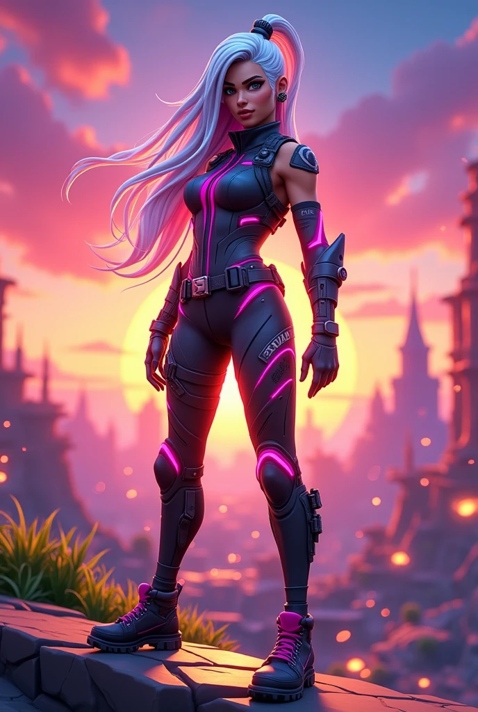 fortnite sexy white hair full body
