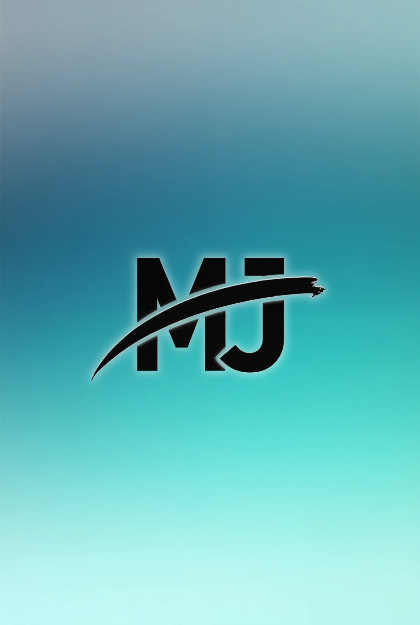 Store logo with MJ letters with a stroke in the middle of the two letters