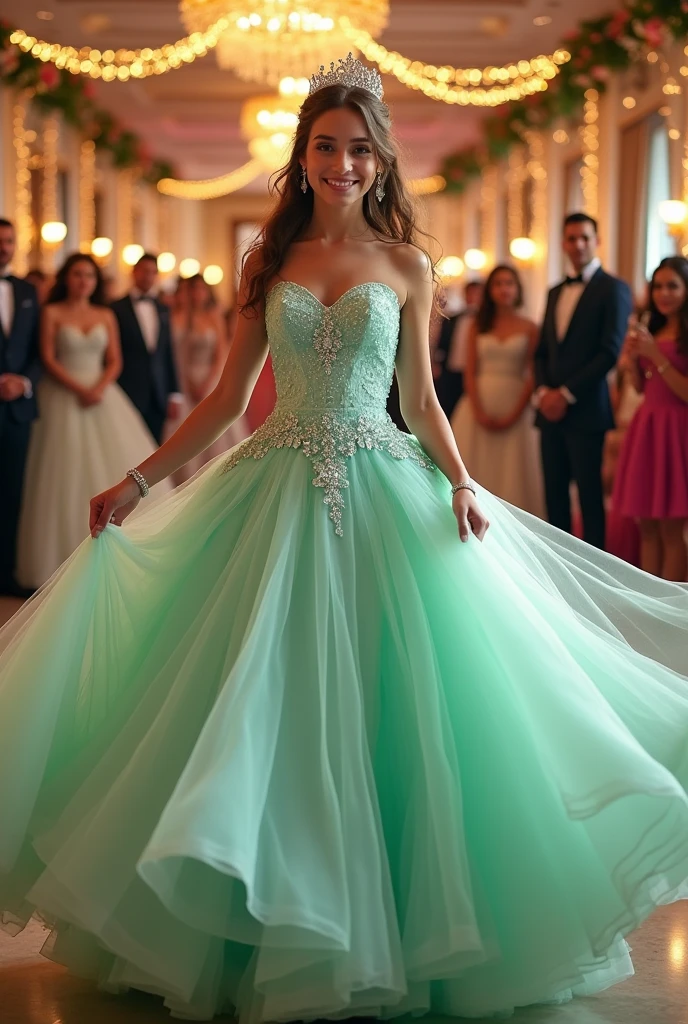 Mint green quinceanera dresses