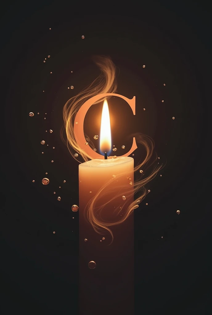 I need a logo for a candle business called "Catharsis" that conveys youth, confidence, and professionalism, in monochrome tones and gradients, without the candle as the main symbol