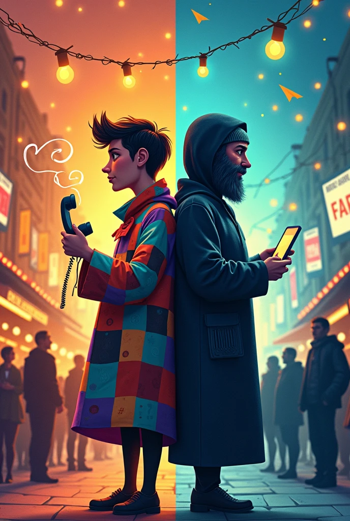 An image about the difference between rumor and fake news