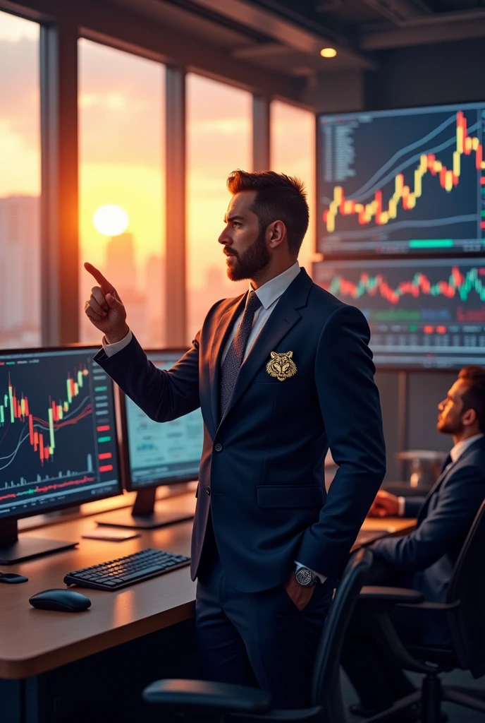 A picture with Tiger.fx in a trading chart