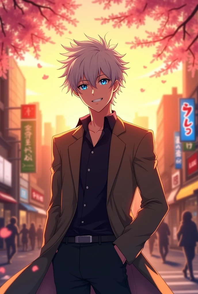 Gojo smiling