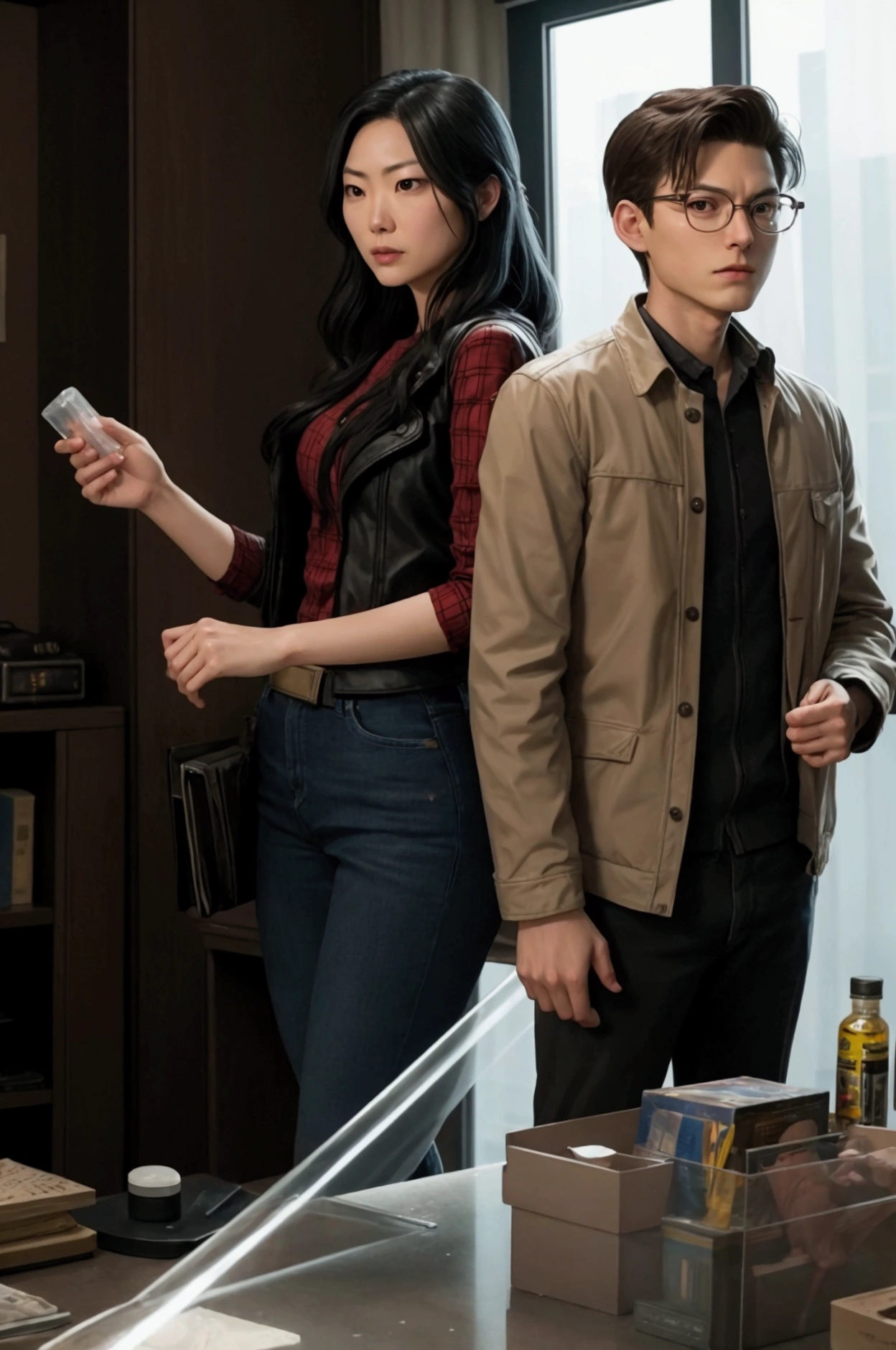 Cindy Moon and Peter Parker