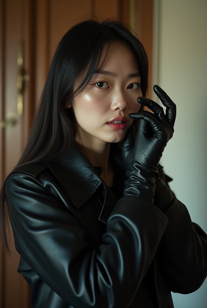 (1990s amateur 4K hyper-realistic black leather gloves handjob photograph:1.8), 2 Korean actress female, (1990s an artistic representation of 49-year-old Korean fashion model actress wearing hyper-realistic black leather long gloves and double trench long coats full body:1.8 and A housewife cumshots profusely with a long black leather glove, cumshots in the face with a long black leather glove, teases her pussy with a long black leather glove with a smile, and squirts housewife with toy penis resting on her face:1.8), nice big cock,(Lots of with long black leather gloves and facial with long black leather gloves housewife), (4K hyper-realistic black leather long gloves fellatio cumshot over, 4K hyper-realistic black leather long gloves cum over, 4K hyper-realistic black leather long gloves cum over on face, (4K hyper-realistic black leather long gloves cum over in mouth, thick cocks), 4K hyper-realistic black leather long gloves cumshot, her hyper-realistic black leather long gloves and hyper-realistic black leather trench long coat full body:1.8, technicolor film, film grain, 1980s, pleasure, playful smile, 4K hyper-realistic black leather double trench long coats, 4K hyper-realistic black leather long gloves cum over on tongue, hyper-realistic black leather long gloves and lots of cum over on face, Here is she strokes his cock with cum shot over hyper-realistic black leather long gloves.