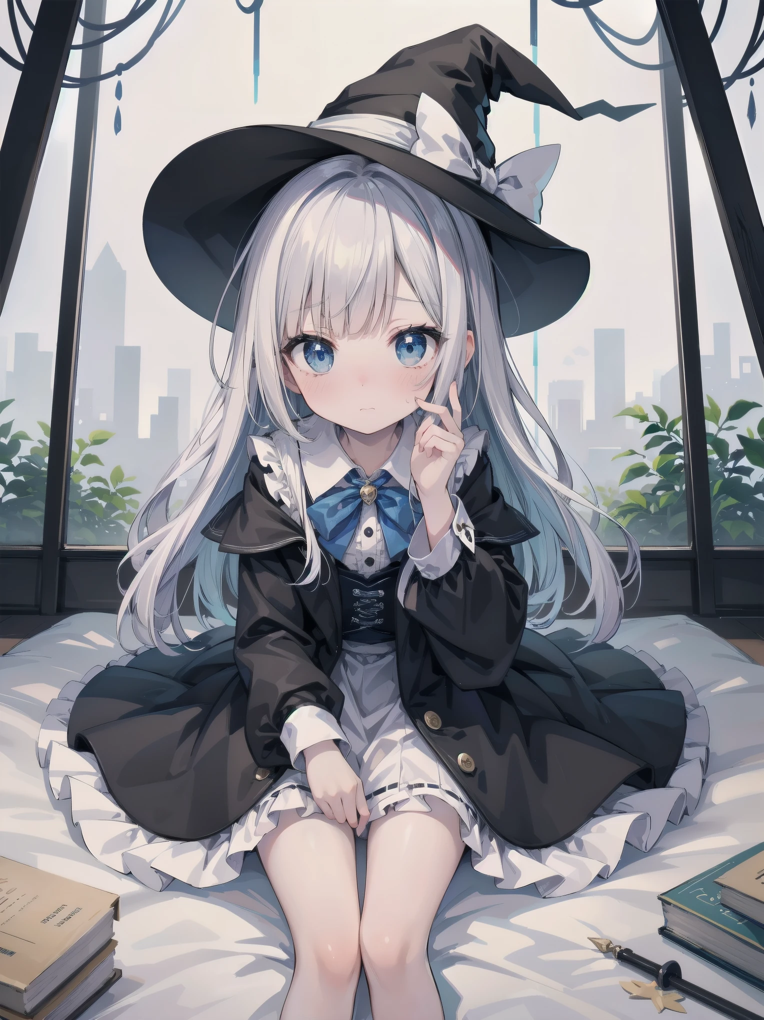 🎶, (🧙♀️), ✡, ✨(black hat), , Alice in Wonderland, Alone, very beautiful, cute, adorable, embarrassed, alone, blue eyes, white skin、look at viewer、looking up,kawaiitech, pastel colors, kawaii, cute colors,Alice in Wonderland, alone, very beautiful, cute, adorable, embarrassed, alone, blue eyes, white skin,skirtlift
