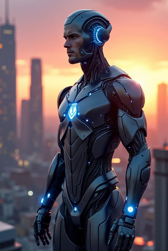 Draw a male AI who is part of the Avengers team