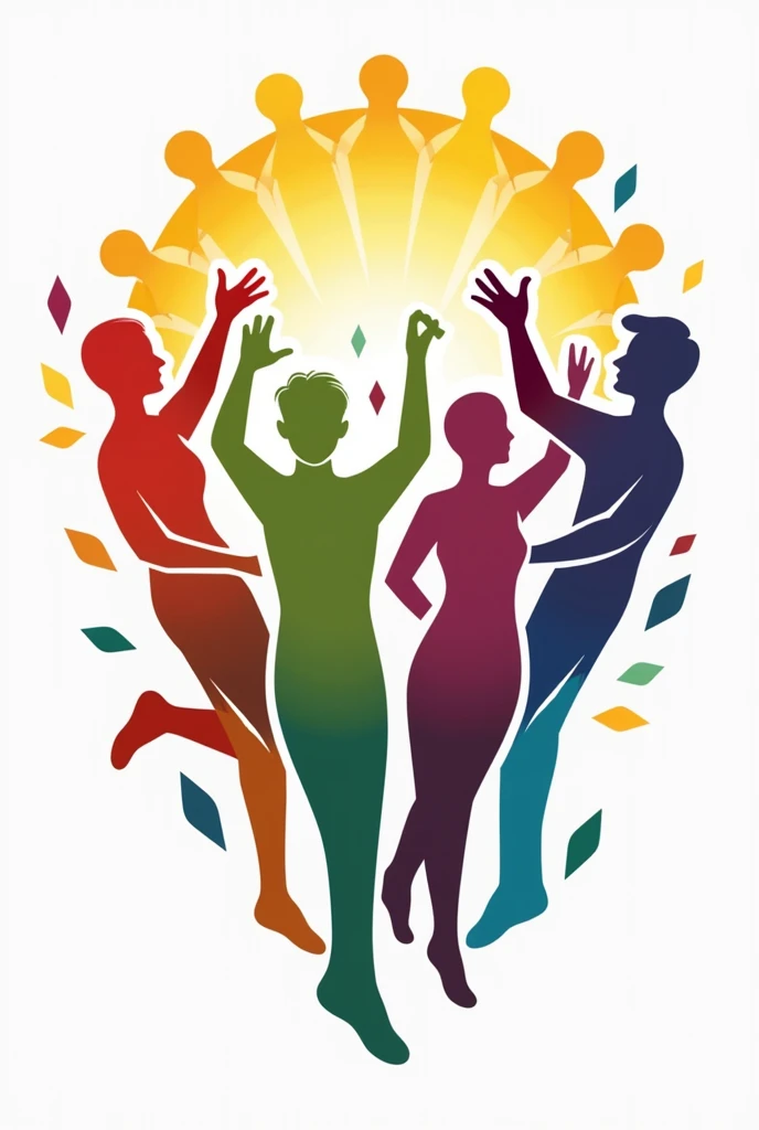 Create a logo with the following characteristics, diversidade, inclusion and respect partners in the exercise of citizenship.