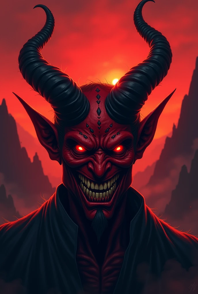 Devil's face