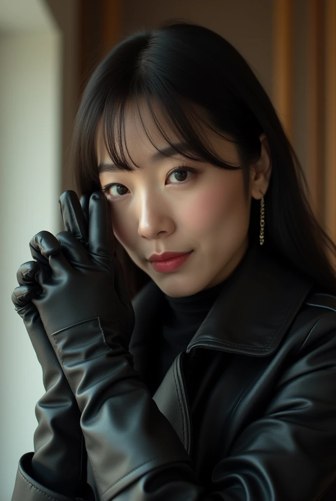 (1990s amateur 4K hyper-realistic black leather gloves handjob photograph:1.8), 2 Korean actress female, (1990s an artistic representation of 49-year-old Korean fashion model actress wearing hyper-realistic black leather long gloves and double trench long coats full body:1.8 and A housewife cumshots profusely with a long black leather glove, cumshots in the face with a long black leather glove, teases her pussy with a long black leather glove with a smile, and squirts housewife with toy penis resting on her face:1.8), nice big cock,(Lots of with long black leather gloves and facial with long black leather gloves housewife), (4K hyper-realistic black leather long gloves fellatio cumshot over, 4K hyper-realistic black leather long gloves cum over, 4K hyper-realistic black leather long gloves cum over on face, (4K hyper-realistic black leather long gloves cum over in mouth, thick cocks), 4K hyper-realistic black leather long gloves cumshot, her hyper-realistic black leather long gloves and hyper-realistic black leather trench long coat full body:1.8, technicolor film, film grain, 1980s, pleasure, playful smile, 4K hyper-realistic black leather double trench long coats, 4K hyper-realistic black leather long gloves cum over on tongue, hyper-realistic black leather long gloves and lots of cum over on face, Here is she strokes his cock with cum shot over hyper-realistic black leather long gloves.