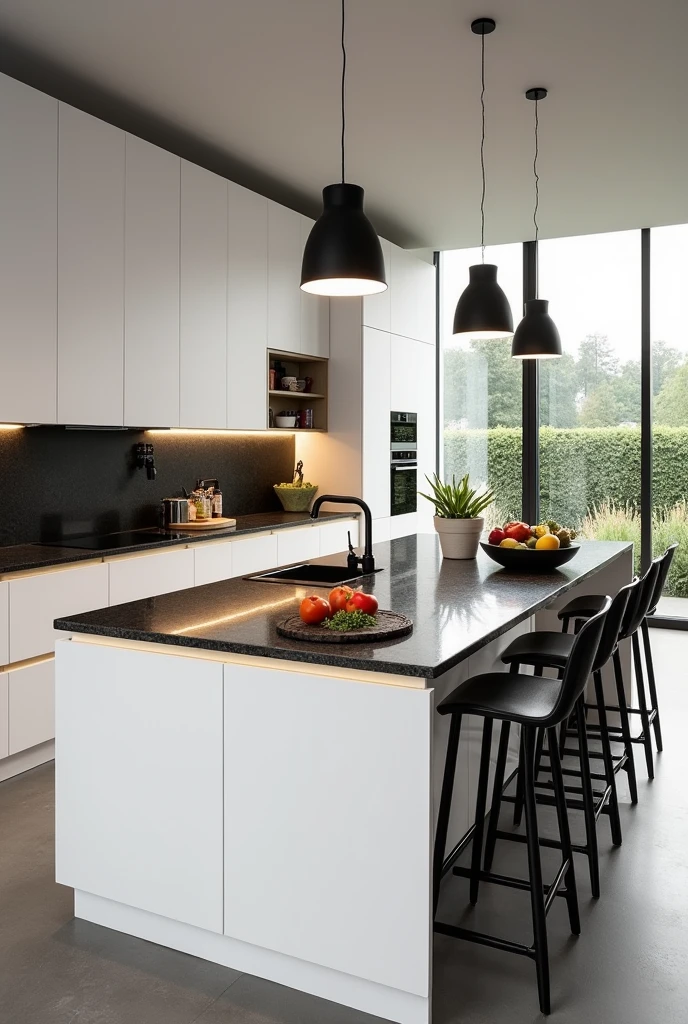 An image of a modern kitchen decor of 14 square meters
