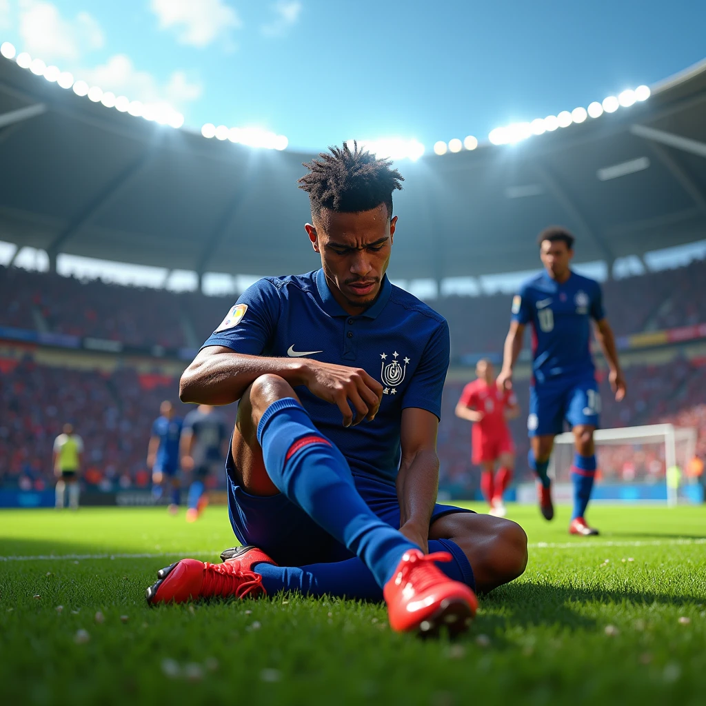 Mbappé's foot is bad