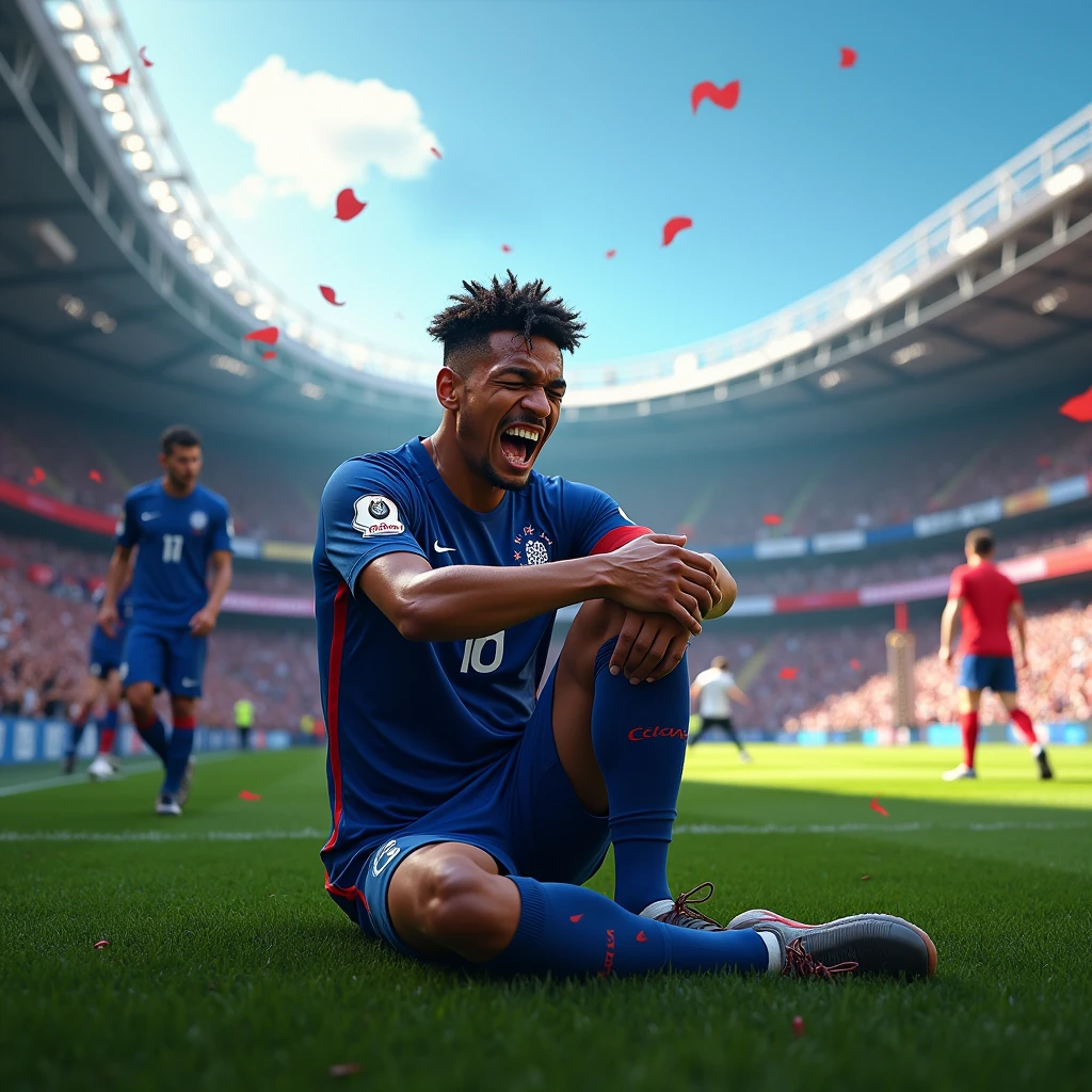 Mbappé's foot is bad