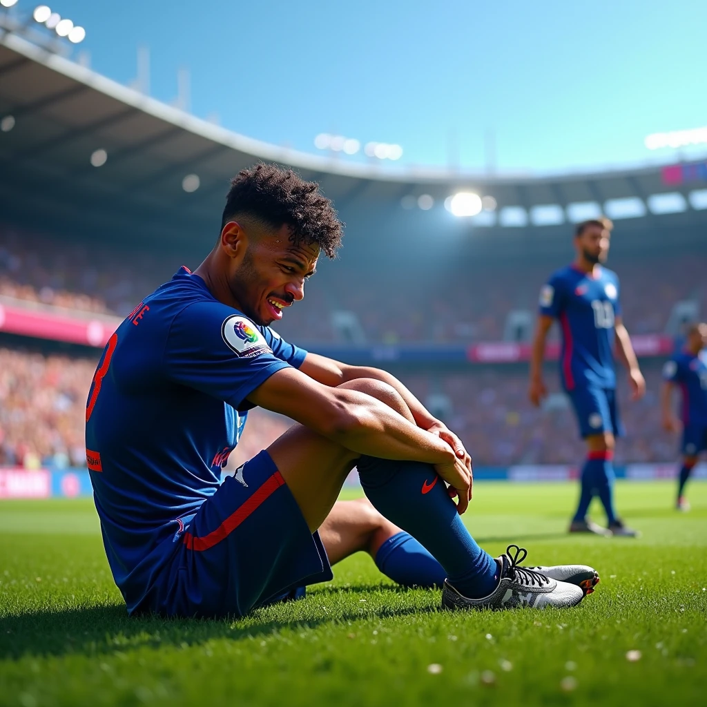 Mbappé's foot is bad