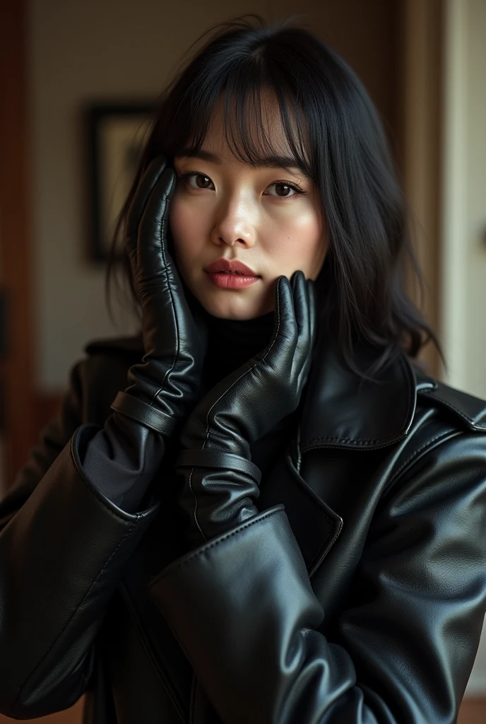 (1990s amateur 4K hyper-realistic black leather gloves handjob photograph:1.8), 2 Korean actress female, (1990s an artistic representation of 49-year-old Korean fashion model actress wearing hyper-realistic black leather long gloves and double trench long coats full body:1.8 and A housewife cumshots profusely with a long black leather glove, cumshots in the face with a long black leather glove, teases her pussy with a long black leather glove with a smile, and squirts housewife with toy penis resting on her face:1.8), nice big cock,(Lots of with long black leather gloves and facial with long black leather gloves housewife), (4K hyper-realistic black leather long gloves fellatio cumshot over, 4K hyper-realistic black leather long gloves cum over, 4K hyper-realistic black leather long gloves cum over on face, (4K hyper-realistic black leather long gloves cum over in mouth, thick cocks), 4K hyper-realistic black leather long gloves cumshot, her hyper-realistic black leather long gloves and hyper-realistic black leather trench long coat full body:1.8, technicolor film, film grain, 1980s, pleasure, playful smile, 4K hyper-realistic black leather double trench long coats, 4K hyper-realistic black leather long gloves cum over on tongue, hyper-realistic black leather long gloves and lots of cum over on face, Here is she strokes his cock with cum shot over hyper-realistic black leather long gloves.