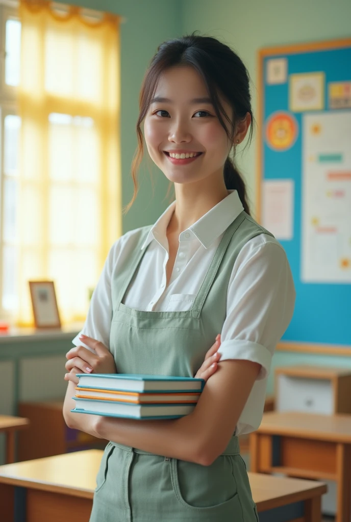 A 30-year-old Japanese female teacher with realistic nails.
She doesn't have any nail polish on.