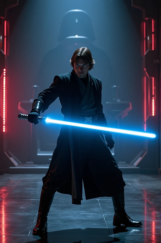 Luke Skywalker de mark hamill. In return of the jedi fighting