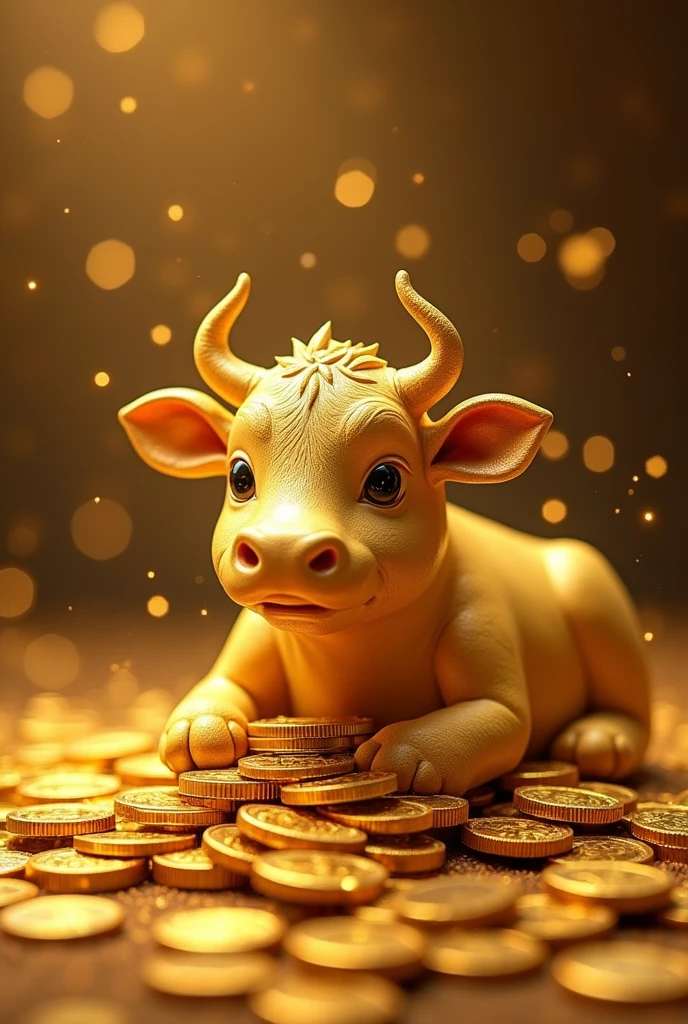 Pile of gold, Gold coins, Make the cow really big., Gold coins이 하늘에서 쏟아진다. Dazzling golden, golden light, The Golden Box, Gold Coin,