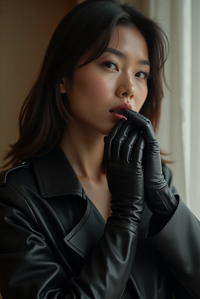(1990s amateur 4K hyper-realistic black leather gloves handjob photograph:1.8), 2 Korean actress female, (1990s an artistic representation of 49-year-old Korean fashion model actress wearing hyper-realistic black leather long gloves and double trench long coats full body:1.8 and A housewife cumshots profusely with a long black leather glove, cumshots in the face with a long black leather glove, teases her pussy with a long black leather glove with a smile, and squirts housewife with toy penis resting on her face:1.8), nice big cock,(Lots of with long black leather gloves and facial with long black leather gloves housewife), (4K hyper-realistic black leather long gloves fellatio cumshot over, 4K hyper-realistic black leather long gloves cum over, 4K hyper-realistic black leather long gloves cum over on face, (4K hyper-realistic black leather long gloves cum over in mouth, thick cocks), 4K hyper-realistic black leather long gloves cumshot, her hyper-realistic black leather long gloves and hyper-realistic black leather trench long coat full body:1.8, technicolor film, film grain, 1980s, pleasure, playful smile, 4K hyper-realistic black leather double trench long coats, 4K hyper-realistic black leather long gloves cum over on tongue, hyper-realistic black leather long gloves and lots of cum over on face, Here is she strokes his cock with cum shot over hyper-realistic black leather long gloves.