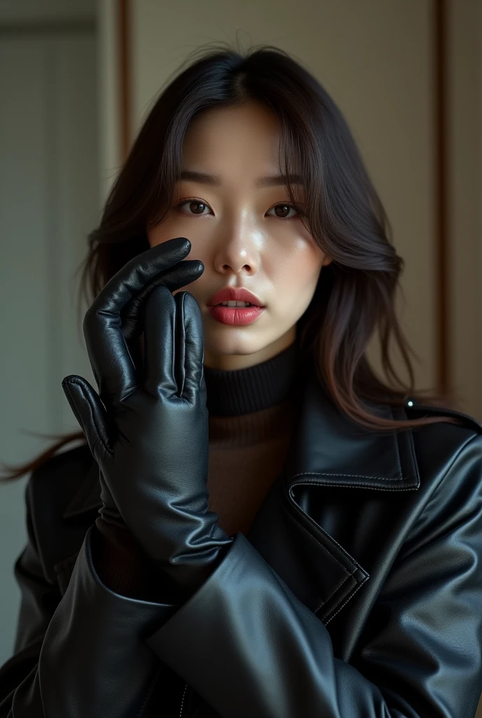 (1990s amateur 4K hyper-realistic black leather gloves handjob photograph:1.8), 2 Korean actress female, (1990s an artistic representation of 49-year-old Korean fashion model actress wearing hyper-realistic black leather long gloves and double trench long coats full body:1.8 and A housewife cumshots profusely with a long black leather glove, cumshots in the face with a long black leather glove, teases her pussy with a long black leather glove with a smile, and squirts housewife with toy penis resting on her face:1.8), nice big cock,(Lots of with long black leather gloves and facial with long black leather gloves housewife), (4K hyper-realistic black leather long gloves fellatio cumshot over, 4K hyper-realistic black leather long gloves cum over, 4K hyper-realistic black leather long gloves cum over on face, (4K hyper-realistic black leather long gloves cum over in mouth, thick cocks), 4K hyper-realistic black leather long gloves cumshot, her hyper-realistic black leather long gloves and hyper-realistic black leather trench long coat full body:1.8, technicolor film, film grain, 1980s, pleasure, playful smile, 4K hyper-realistic black leather double trench long coats, 4K hyper-realistic black leather long gloves cum over on tongue, hyper-realistic black leather long gloves and lots of cum over on face, Here is she strokes his cock with cum shot over hyper-realistic black leather long gloves.